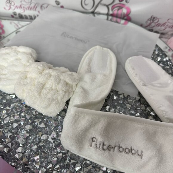 Filterbaby skincare headband and wrist cuffs for washing your face skincare spa main image 5